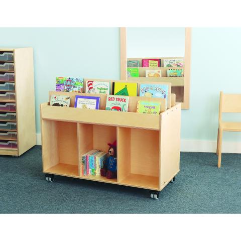 WB0383 - Mobile Book Storage Island