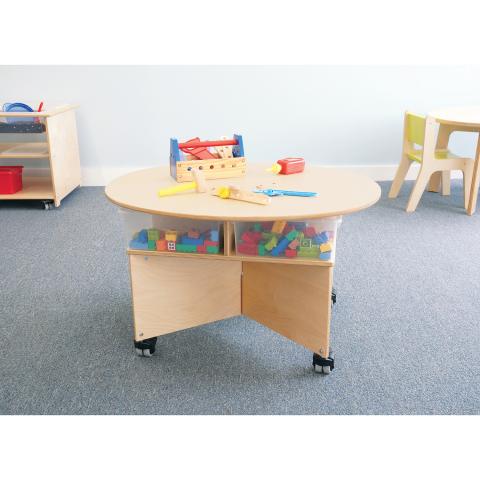 WB1816 - Mobile Collaboration Table With Trays