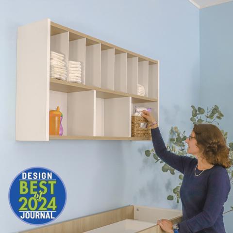 elevatED™ Wall Mount Diaper Supplies Organizer_hero