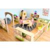 Sample classroom layout using Nature View Room Divider collection [each piece sold separately]
