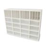 WB0664 Whitney White Cubby Organizer Cabinet - No props