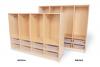 WB3404 & WB3904 - Eight Section Coat Lockers With Trays