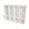 WB0661 - Whitney White 12 Cubby Backpack Storage Cabinet