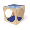 WB2692 Toddler Acrylic Top Play House Cube With Floor Mat - silouhette