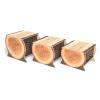 Nature View Live Edge Small Log Bench 12H_three heights