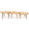 Nature View Live Edge Round Table 22H_three heights