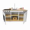 WB1976 elevatED™ Kitchen Island Breakfast Bar_front silo open doors with props