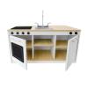 WB1976 elevatED™ Kitchen Island Breakfast Bar_front silo open doors no props