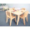 WS3522M - 35" Square Maple Table 22" High